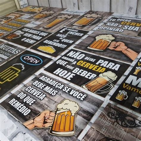 Kit Placas Decorativas Frases Engra Adas De Boteco Bar Em Promo O