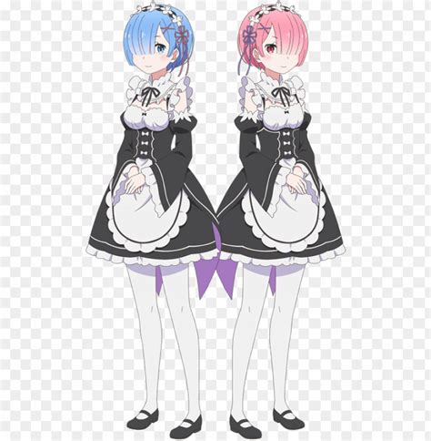 Ram Re Zero Png Re zero rem render female anime character transparent ...