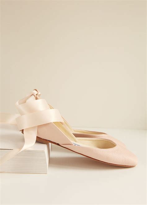 Ballerinas In Nude Mit Satin Ballerinas Lederschuhe Etsy