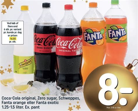 Coca Cola Orginal Zero Sugar Schweppes Fanta Orange El Fanta Exotic