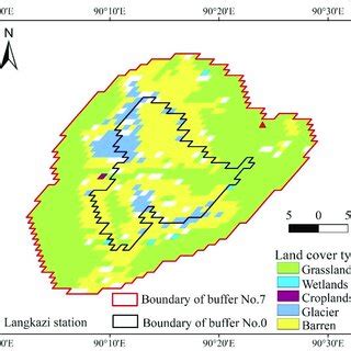 Comparison Of Distributions Of Land Cover Types Between The Extent Of