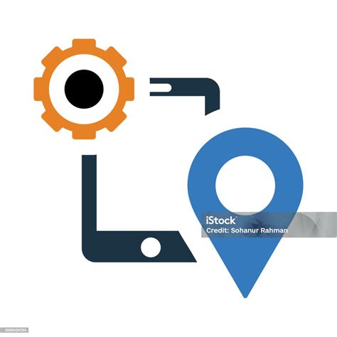 Location Pin Location Pin Gear Setting Location Pin Setting Icon Stock Illustration Download