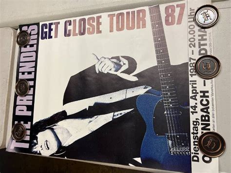 The Pretenders Â€œ Get Close” Tour Poster 1987 Ukgerman Version