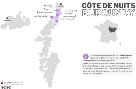 Côte de Nuits Wine Region France Free Wine Map Corked News