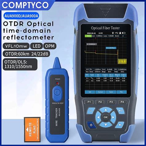 Mini OTDR Fiber Optic Reflectometer AUA 900D With 9 Functions VFL OLS