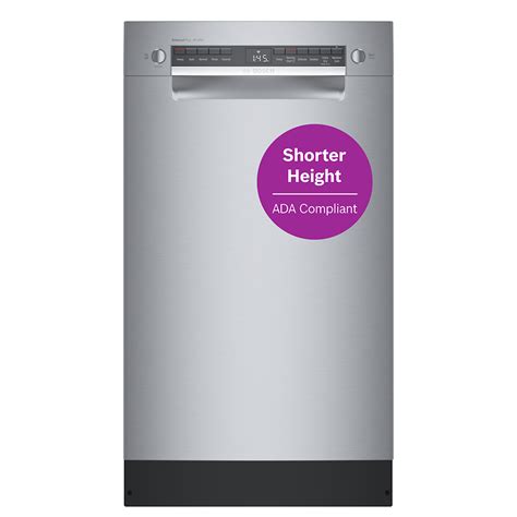 Bosch 300 Series Front Control 18 In Built In Dishwasher