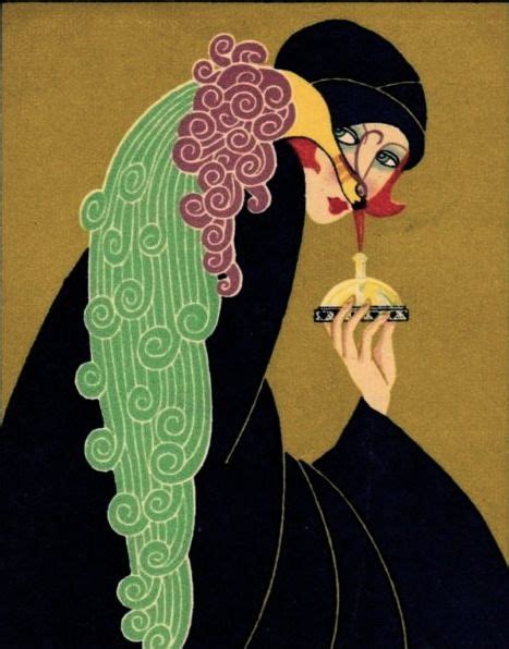 Maudelynn S Menagerie Art Deco Perfume Advertising Postcard C 1925