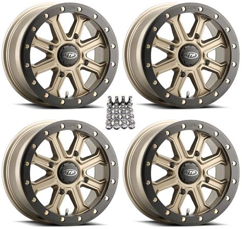 Itp Inertia Beadlock Atv Wheels Rims Bronze Sportsman