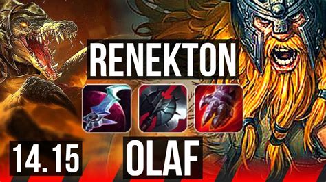 Renekton Vs Olaf Top Solo Kills Winrate Legendary