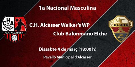 C H Alcasser Walters Wp Vs Club Balonmano Elche Ajuntament D Alc Sser