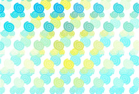 Light Blue, Yellow vector pattern with bubble shapes. 12635654 Vector ...