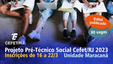 Cefet RJ publica edital para o projeto Pré Técnico Social Unidade