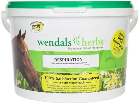 Respiration Herbal Supplement For Horses Wendals Herbs Respiratory