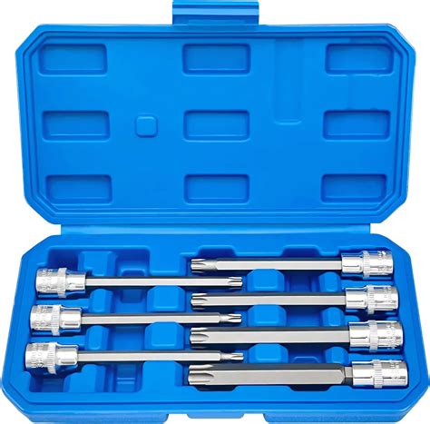 Amazon Extra Long Torx Star Bit Socket Set Premium Cr V Steel