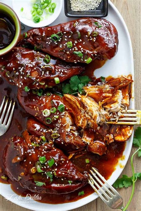 Slow Cooker Asian Glazed Chicken Cafe Delites