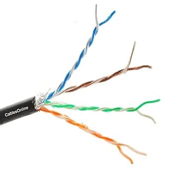 Amazon Cablesonline Ft Cat Awg Pure Copper Gel Filled