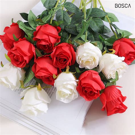 Jual Premium Artificial Rose Flower Bunga Mawar Ukuran Jumbo Cm