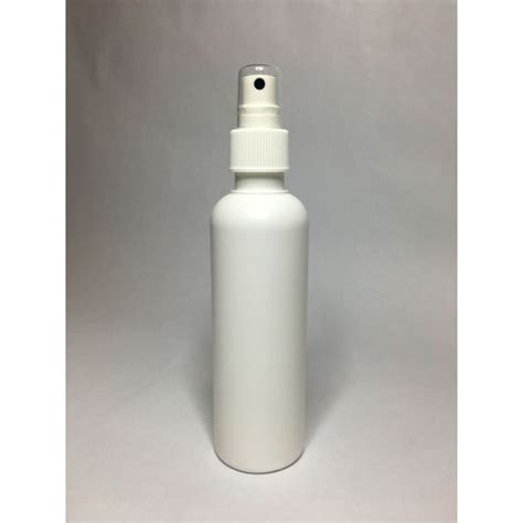 Ml White Hdpe Tall Boston With White Atomiser