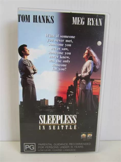 SLEEPLESS IN SEATTLE Tom Hanks Meg Ryan VHS Tape Vintage Video