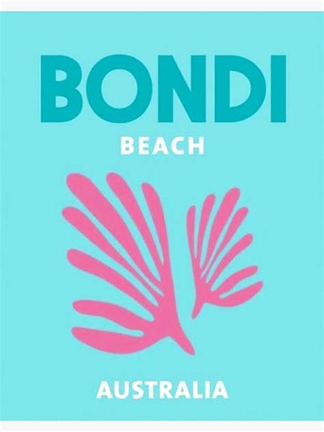 Bondi Beach Preppy Artwork Premium Matte Vertical Poster Sold By Eric