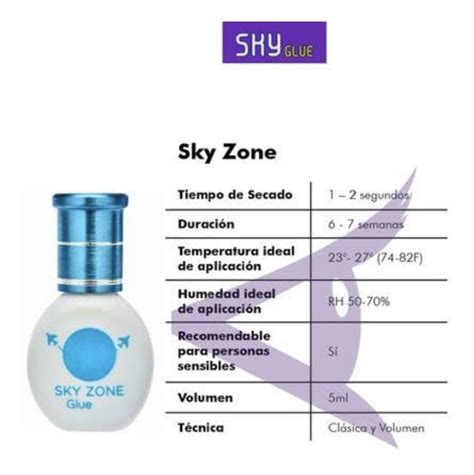 Adhesivo Sky Zone Pestañas Mink 1x1 Profesional 5ml Regalo Meses