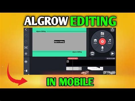 How To Edit Video Like ALGROW Algrow Editing Tutorial In Mobile