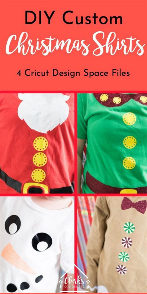 Diy Christmas Shirt Ideas Santa Elf Gingerbread Man And Snowman