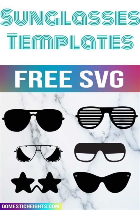 Free Sunglasses Svg File Bundle With Aviators