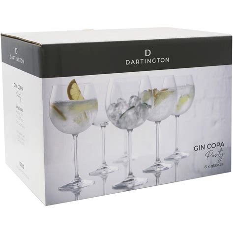 Dartington Crystal Copa Gin And Tonic Glasses 6 Pack