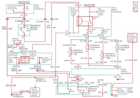 Headlight Wiring Diagram Silverado Chevy Sil