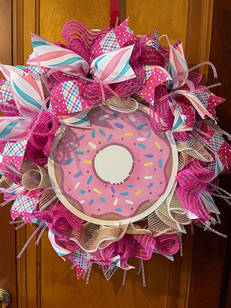 Donut Wreath Birthday Wreath Baby Shower Party Girl Wreath Boy