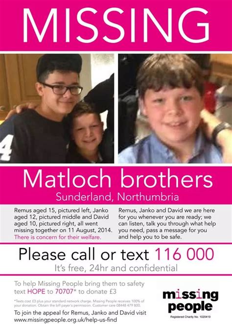 Search For Missing Matloch Brothers Goes Nationwide As Charity Releases