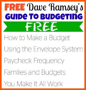 Dave Ramsey Budget Kit: FREE Download