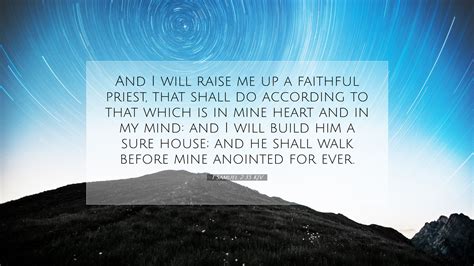 1 Samuel 2:35 KJV Desktop Wallpaper - And I will raise me up a faithful ...