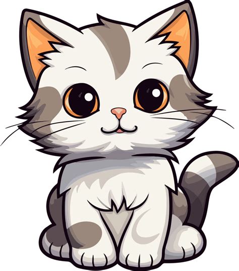 Ai Generiert Süß Katze Kopf Clip Art Design Illustration 36520206 Png