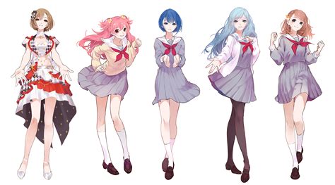 Meiko Hanasato Minori Kiritani Haruka Hinomori Shizuku Momoi Airi And 1 More Vocaloid And