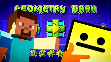 Geometry Dash Playing Minecraft Levels YouTube