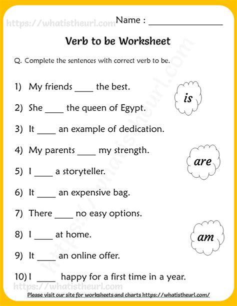 Verb To Be Worksheets For Grade 2 Your Home Teacher 2nd Grade