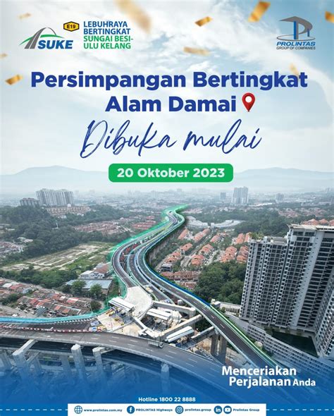 Persimpangan Bertingkat Alam Damai Suke Dibuka Mulai Oktober