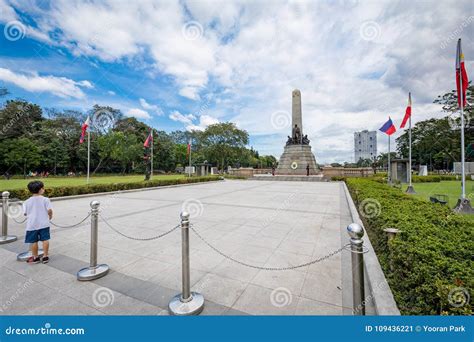 Monument In Memory Of Jose Rizalnational Hero At Rizal Park In