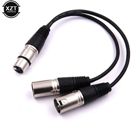 Pin Xlr Female Jack Naar Dual Mannelijke Plug Y Grandado