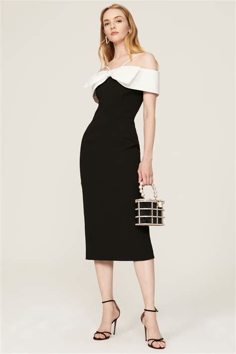 Hepburn Bow Midi Dress By Rebecca Vallance Rent The Runway