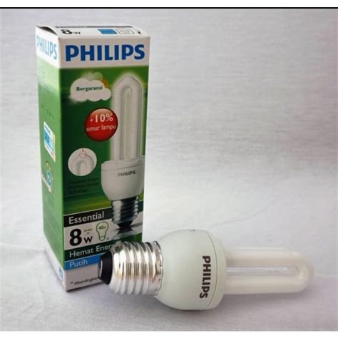 Jual LAMPU PHILIPS ESSENTIAL 8 WATT Indonesia Shopee Indonesia