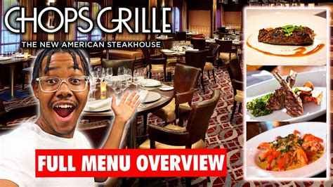 Chops Grille Full Menu Overview With Photos 2024 Royal Caribbean