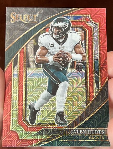 Jalen Hurts 2022 Select Suite Level Red Mojo 49 QB Eagles EBay