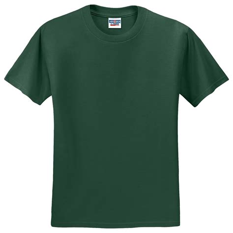 Jerzees M Dri Power Cotton Poly T Shirt Forest Green Full