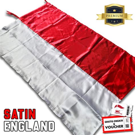 Jual Bendera Merah Putih Ukuran X X Bahan Satin England