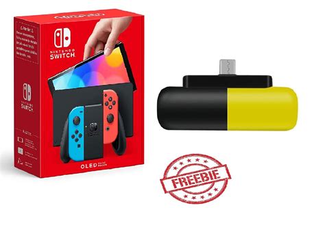 Buy Nintendo Switch Oled Model With Neon Red And Blue Joy Con Bundled