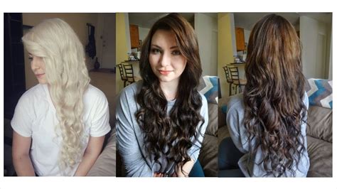 How I Dyed My Hair From Blonde To Brown And Some Random Products Youtube