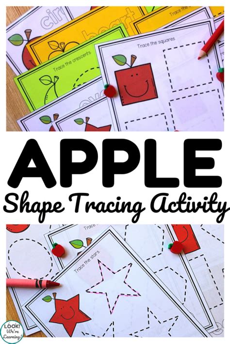 Apple Harvest Apple Cutting Practice Worksheets Look Were Learning